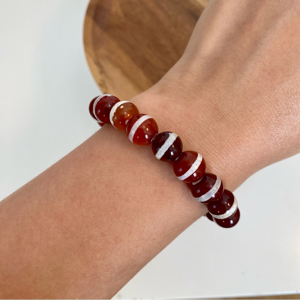 3/$20 Handmade Ceramic Beads Unique Look Beaded Stretchy Bracelet